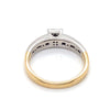 10CT YELLOW & WHITE GOLD DIAMOND DRESS RING VALUED @ $1699