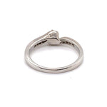 18CT WHITE GOLD WRAP AROUND STYLE DIAMOND DRESS RING VALUED @ $2099