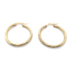 9CT YELLOW GOLD ROUND TWIST HOOP EARRINGS