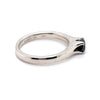 18CT WHITE GOLD THICKENED TOP TREATED BLACK DIAMOND DRESS RING VALUED @ $3099