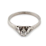 18CT WHITE GOLD & PALLADIUM MIX FLOW UP STYLE DIAMOND DRESS RING VALUED @ $1499