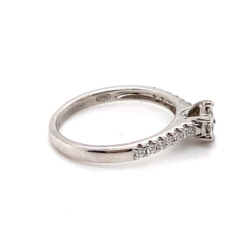 9CT WHITE GOLD FLOW UP STYLE DIAMOND DRESS RING VALUED @ $1499