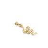 14CT YELLOW GOLD CUBIC ZIRCONIAS SET IN THE EYES OF SNAKE PENDANT