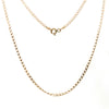 9CT YELLOW GOLD 56CM OPEN CURB LINK CHAIN