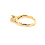 9CT YELLOW & WHITE GOLD THICKENED TOP DIAMOND DRESS RING VALUED @ $1899 (Copy)