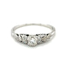 18ct WHITE GOLD & PLATINUM DIAMOND SET RING TDW 0.25cts VALUED $2,099