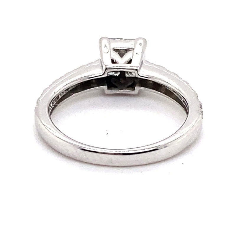 18CT WHITE GOLD THICKENED TOP STYLE DIAMOND DRESS RING VALUED @ $3699