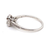 9CT WHITE GOLD FLOW UP STYLE DIAMOND DRESS RING VALUED @ $1800