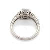 18CT WHITE GOLD DIAMONDS SET IN RAISED SETTING DRESS RING VALUED @ $6099