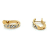 18CT YELLOW GOLD HUGGIE STYLE DIAMOND EARRINGS VALUED @ $2299