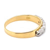 9CT YELLOW & WHITE GOLD DIAMOND DRESS RING