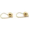 9CT YELLOW GOLD SMALL EURO BALL DROP STYLE EARRING