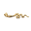 14CT YELLOW GOLD CUBIC ZIRCONIAS SET IN THE EYES OF SNAKE PENDANT