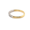 9CT YELLOW & WHITE GOLD DIAMOND DRESS RING VALUED @ $1699