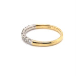 9CT YELLOW & WHITE GOLD DIAMOND DRESS RING VALUED @ $1699