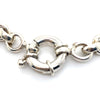 SILVER 50CM HOLLOW ROUND BELCHER LINK CHAIN