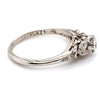 18CT WHITE GOLD & PLATINUM MIX FILIGREE DIAMOND DRESS RING VALUED @ $ 1799