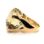 9CT YELLOW GOLD LARGE CITRINE DRESS RING VALED @ $4499