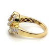 10CT YELLOW GOLD SWIRL PATTERN DIAMOND DRESS RING VALUED @ $3899