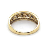 9CT YELLOW GOLD DIAMOND DRESS RING