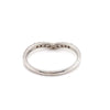 18CT WHITE GOLD "V" SHAPED DIAMOND DRESS RING VALUED @ $1599