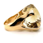 9CT YELLOW GOLD LARGE CITRINE DRESS RING VALED @ $4499