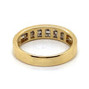 9CT YELLOW GOLD CHANNEL SET DIAMOND DRESS RING VALUED @ $1999