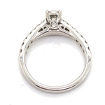 9CT WHITE GOLD FLOW UP STYLE DIAMOND DRESS RING VALUED @ $1799