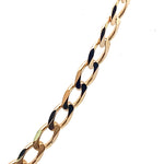 9CT YELLOW GOLD 60CM OPEN CURB LINK CHAIN