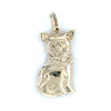 9ct YELLOW GOLD CAT PENDANT