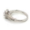 14CT WHITE GOLD FLOW UP STYLE DIAMOND DRESS RING VALUED @ $2799