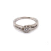 18CT WHITE GOLD WRAP AROUND STYLE DIAMOND DRESS RING VALUED @ $2099