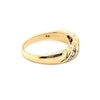 9CT YELLOW GOLD ROPE PATTERN DIAMOND DRESS RING VALUED @ $1499