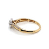 10CT YELLOW & WHITE GOLD FLOW UP STYLE DIAMOND DRESS RING VALUED @ $1699