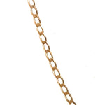 9CT YELLOW GOLD 56CM OPEN CURB LINK CHAIN