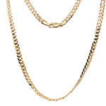 9CT YELLOW GOLD 46CM CURB LINK CHAIN