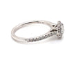 14CT WHITE GOLD FLOW UP STYLE DIAMOND DRESS RING VALUED @ $5099