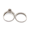 9CT WHITE GOLD FLOW UP STYLE DIAMOND BRIDAL SET VALUED @ $2099