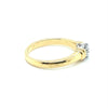 18CT YELLOW & WHITE GOLD THICKENED TOP DIAMOND DRESS RING VALUED @ $2899