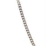 9CT WHITE GOLD 40CM CURB LINK CHAIN