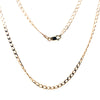 9CT YELLOW GOLD 60CM OPEN CURB LINK CHAIN