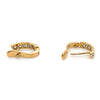 18CT YELLOW GOLD HUGGIE STYLE DIAMOND EARRINGS VALUED @ $2299