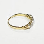 REDUCED! 18ct YELLOW GOLD & PALLADIUM DIAMOND RING VAL $1549