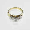 REDUCED! 18ct GOLD & PALLADIUM DIAMOND RING VAL $1599