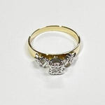 REDUCED! 18ct GOLD & PALLADIUM DIAMOND RING VAL $1599