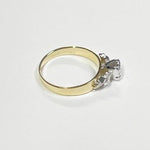 REDUCED! 18ct GOLD & PALLADIUM DIAMOND RING VAL $1599