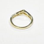 REDUCED! 10ct GOLD DIAMOND WISHBONE RING VAL $899