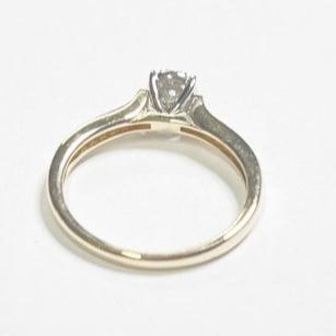 10ct YELLOW GOLD FLOW-UP STYLE DIAMOND DRESS RING VAL $1199