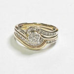 9ct YELLOW GOLD DIAMOND BRIDAL SET TDW: 0.20cts VAL $1299