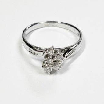 REDUCED! 18ct WHITE GOLD DIAMOND RING TDW 0.35ct VAL $2099